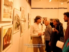 India, New Delhi: Inauguration and hanging of the 58 exhibited photographs of "Magical Tibet" at Art Heritage Gallery, Triveni Kala Sangam, 27.2.-18.3.200; pics taken by Rahab Allana, grandson of the curator of the gallery, Ephrahim Alkazi