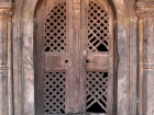 Nepal, Central Region, Bagmati Zone, Bhaktapur District, Bhaktapur, Durbar Square: Door with bothe talsa