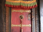 Tibet, Shigatse, Tashilhunpo monastery: A door in the upper yard of the tomb of the 4th Panchen Lama  (detail see L1050444 and L1050445)