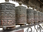 Nepal, Central Region, Bagmati Zone, Kathmandu, Swayambhounath: Prayerwheels