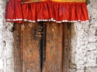 Nepal, Western Region, Dhaulagiri Zone, Lower Mustang, Jharkot: Door with amuletts