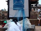 Nepal, Central Region, Bagmati Zone, Lalitpur, Patan, Sutra International Workshop at Patan Durbar Square: Sangee Shrestha's installation